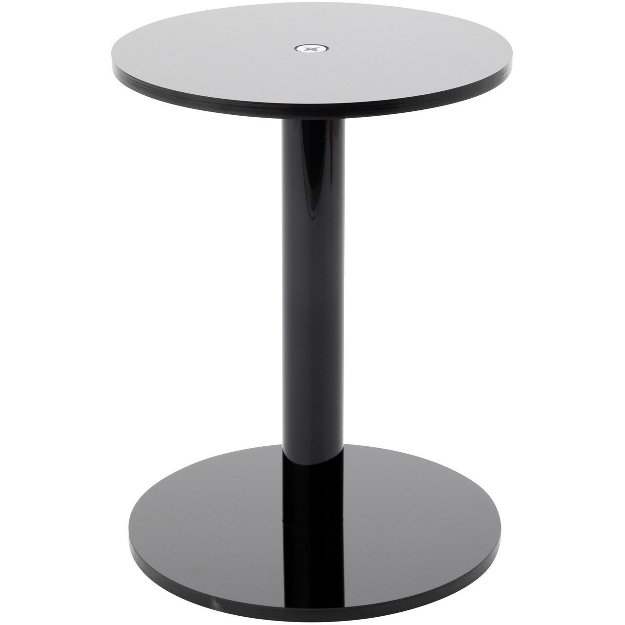 Plymor Black Acrylic Round Barbell Pedestal Display Riser 8 inches (Height) x 6 inches (Depth) (1/4 inches thick)